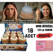 Deepsea Migren & Baş Ağrısı Için Rahatlatıcı Etki(18 Ad)Doğal Kristal Mentol Masaj TAŞI-125G Hmd Sabun Hediye