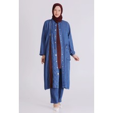 Perisa Büyük Beden Tesettür Tensel Üçlü Takım