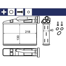 Mahle Kalorıfer Radyatoru Bmw M57 M54 E39 E53 64116971105 64118385562