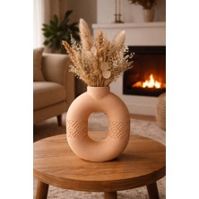 Alpin Minimalist Dekoratif 3D Baskı Vazo – Modern Tasarım Kurutulmuş Çiçeklik Salon & Ofis Dekoru