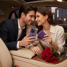 Ermer IPHONE 13 Pro Için Magsafe Cüzdanlı Mıknatıslı Lüks Deri Kılıf