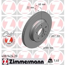 Zimmermann FREN DISKI ARKA MERCEDES S-CLASS W140 W220 A1404230412 (2 ADET)