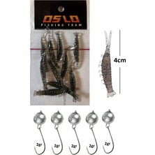 Oslo Lrf Sasi Karides 2gr Jighead No:3 Silikon Suni Yem