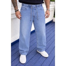 Damga Erkek Jogger Premium Comfort Mavi Baggy Pantolon