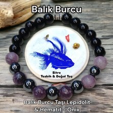 Balık Burcu Doğal Taş Bileklik