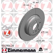 Zimmermann FREN DISKI ARKA BMW F30 F31 F34 F35 F32 F33 F36 34216864899 (2 ADET)