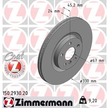 Zimmermann Fren Dıskı On Bmw F40 F70 F44 F45 F46 F74 U06 F48 U11 F39 U10 . Mını F60 U25 F65 (2 Adet)