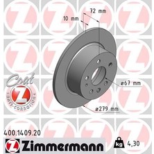 Zimmermann FREN DISKI ARKA MERCEDES W115 C123 S123 W116 W126 W123 A1264230012 (2 ADET)
