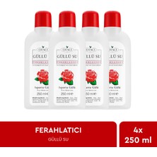 Otacı Güllü Su Ferahlatıcı 250 ml Dörtlü Paket Tüm Cilt Tipleri İçin Temizleyici Etki
