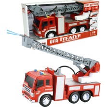 Canes Itfaiye Sesli Işıklı Su Atan Merdivenli Itfaiye 1:12 Ölçek