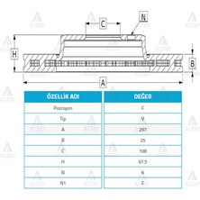 Maher Fren Dıskı Corolla 2013-2018 / Aurıs 2013-2018 / Ön Havalı 277-5 4351202330 (2 Adet)