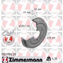 Zimmermann Fren Kampanası Arka Bmw E36 34211159486 (2 Adet)