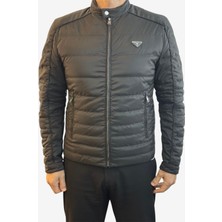 Prada Sport Parlak Kumaş Slim Kesim Erkek Mont