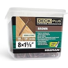 Starseven Deck Ahşap Vidalar, Kahverengi Dış Vidalar, 1-5/8" x #10, 2,3 kg