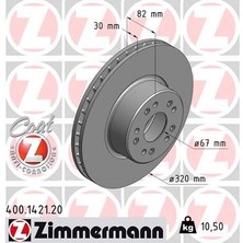 Zimmermann FREN DISKI ON MERCEDES S-CLASS W140 1993-1998 A1404211012