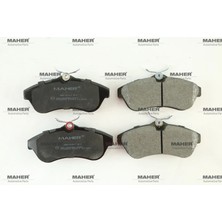 Maher FREN BALATA C3 2002-2009 / C2 2003-2009 (UZUNLUK 128.7MM) ÖN 425237