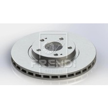 Frendi Ön Fren Diski Hava Kanallı Toyota Corolla Verso 2.2l 2ADFTV AUR10 2004-2009 / 1.8l 1zz-Fe Verso