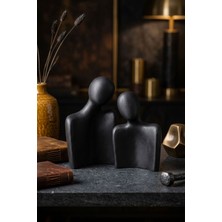 Rugad Biblo Heykel Insan Silüeti Büyük Boy Heykel Seti Beyaz Renk Model 8