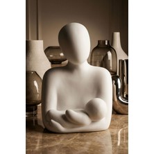 Rugad Biblo Heykel Anne Bebek Beyaz Model 10