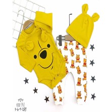 Diji Baby 1-2-3 Yaş Kaykaycı Ayı Baskılı Şortlu Kısa Kollu Tişört 2li Erkek Bebek Takımı