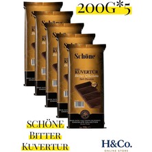 Schöne Profesyonel Mini Bitter Kuvertur 200GR*5