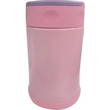 Indispensablely Trendix Çelik Içli Termos 500 ml Çelik Kaşık Ile Pembe-Mor