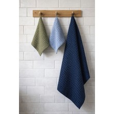 Waffle Kumaş %100 Pamuk Mutfak Havlu Seti