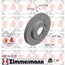 Zimmermann FREN DISKI ON MERCEDES 190 W201 1986-1993 A2014211512 (2 ADET)