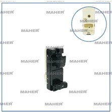Maher Düğme Cam Açma D-Max 2004-2012 Ön Sağ Kilitlemeli 8973961020