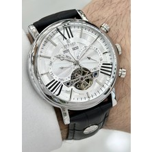 Reward Orijinal 2yıl Garantili Siyah Deri Kordon Su Geçirmez Hediyelik Otomatik Erkek Kol Saati ILK.651