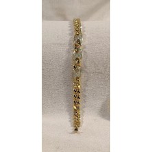 Dizay Concept Bayan Altın Renkli Zirkon Taşlı Pirinç Xuping  Bileklik