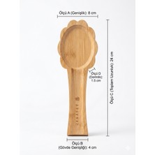 Hanım Ev Ahşap Kirli Kaşıklık Tezgah Üstü Kepçe Kaşık Altlığı