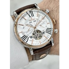 Reward 5ATM Su Geçirmezlik Kahverengi Deri Kordon Fonksiyonlu Erkek Kol Saati ILK.7654