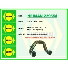 Bescher Turbo Hortumu Megane 1-Scenıc 1-Clıo 2-Kangoo 1.9 Dtı 2001-2005 8200229554 8200162586