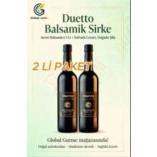 Duetto Balsamik Sirke (Aceto Balsamico Italyan Balzamik Sirke ) 1 Lt x 2 Adet – Ikili Paket
