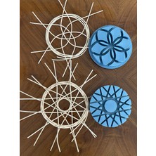 Mady Aksesuar Rattan Örme Kalıbı, Şablon, Pattern, Template Model No -30-, -37- Ikili Set