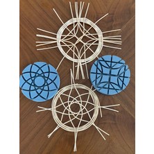 Mady Aksesuar Rattan Örme Kalıbı, Şablon, Pattern, Template Model No -36-, -40- Ikili Set