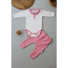 Diji Baby 3-6 6-9 9-12 Ay Melanjlı Uzun Kollu Zıbınlı 2li Kız Bebek Takımı