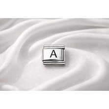 Karahanbey Nomination Uyumlu A Harfi Charm – Çelik Harfli Bileklik Aksesuarı, Kişiye Özel Modüler Takı