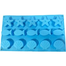 Tinky Winky Deniz Temalı Silikon Kalıp – Deniz Yıldızı, Balık & Deniz Kabuğu