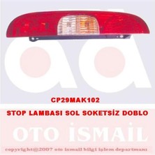 Çerkez Stop Lambası Sol Doblo 2006 Duysuz