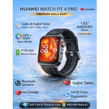 Huawei Watch Fit 4 Pro Siyah Kauçuk Kayış Akıllı Saat
