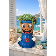 Karahanbey Mavi̇şko Vi̇lla Dekorati̇f Saksi 1,7 Litre