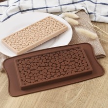 Tinky Winky Kalp Desenli Silikon Baton Kek & Çikolata Kalıbı