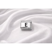 Karahanbey Nomination Uyumlu E Harfi Charm – Çelik Harfli Bileklik Aksesuarı ,kişiye Özel Modüler Takı