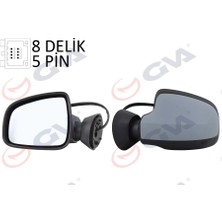 GVA Dış Dikiz Aynası Sol Duster 2011 Elektrikli Isıtmalı Astarlı Konveks 5 Fiş VM-6802EHPL 963029836R