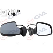 GVA Dış Dikiz Aynası Sağ Duster 2011 Elektrikli Isıtmalı Astarlı Konveks 5 Fiş VM-6802EHPR 963018251R
