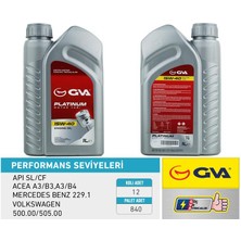 GVA MOTOR YAĞI 15W40 1 LT PLATINUM MİNERAL API SL/CF 15W40 (12 ADET)