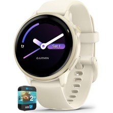 Garmin 010-02985-01 Vıvoactıve 6 Health And Fitness Gps Bone With Silikon Band Sche ile 2 Yr Cps Geliştirilmiş Koruma Paketi