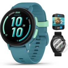 Garmin 010-03399-02 Bounce 2 Kids With Call Turquoise Sche With Deco Essentials 2pack Ekran Koruyucu For 1.2 Inç Eye Watches And 2 Yr Cps Geliştirilmiş Koruma Paketi